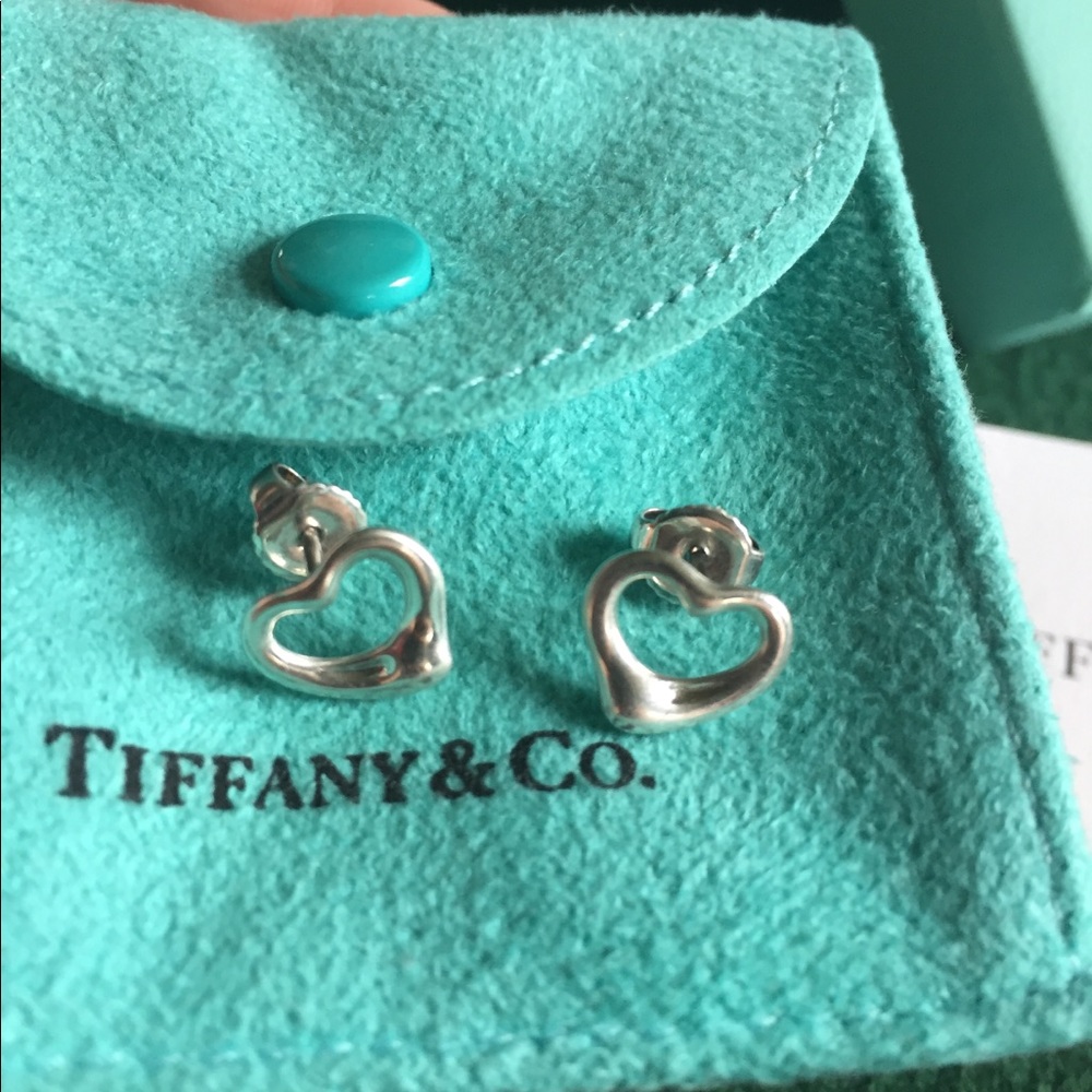 Tiffany & Co necklace, ring, and earrings set.